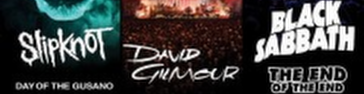 SLIPKNOT / DAVID GILMOUR / BLACK SABBATH